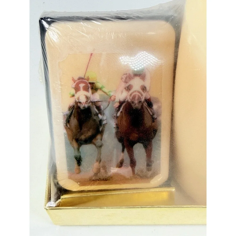 Vtg Jockey/Horse Gift Set - Candle And Soap New Sealed ALDA'S Forever Soap